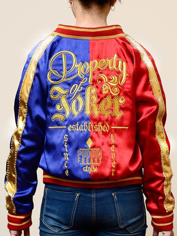 Suicide Squad Jacket - Harley Quinn Satin Jacket