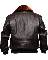 Mens Flying G1 Bomber Brown Leather Jacket