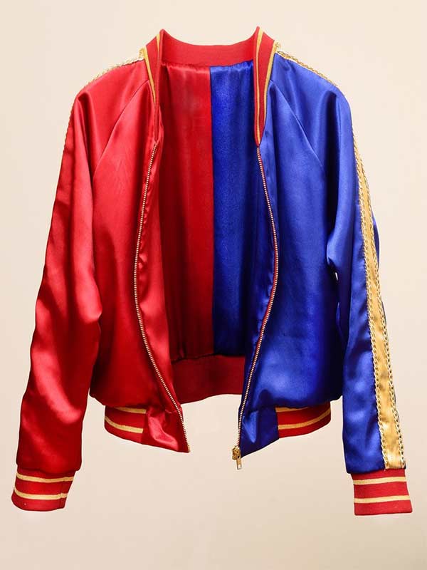 Suicide Squad Jacket - Harley Quinn Satin Jacket