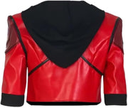 Women’s Red Cropped Halloween Cosplay Jacket