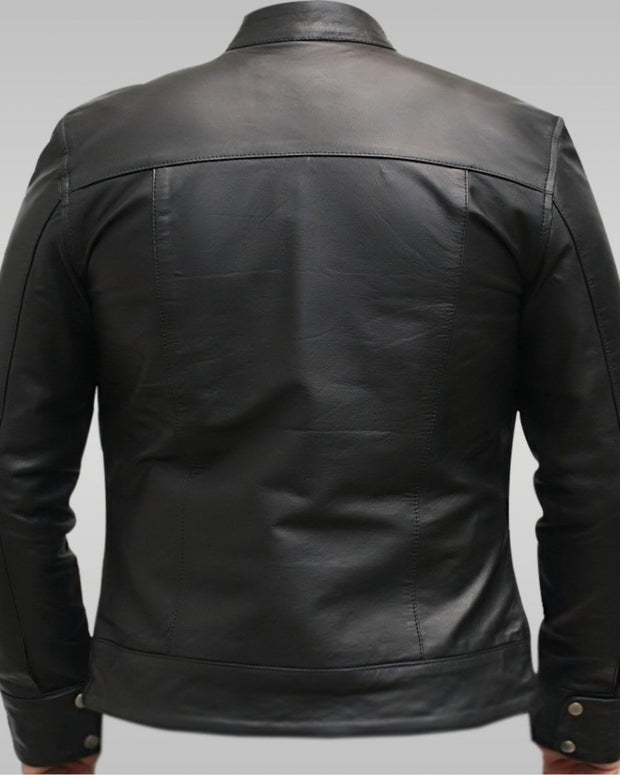 Jason Statham Death Race Black Leather Jacket