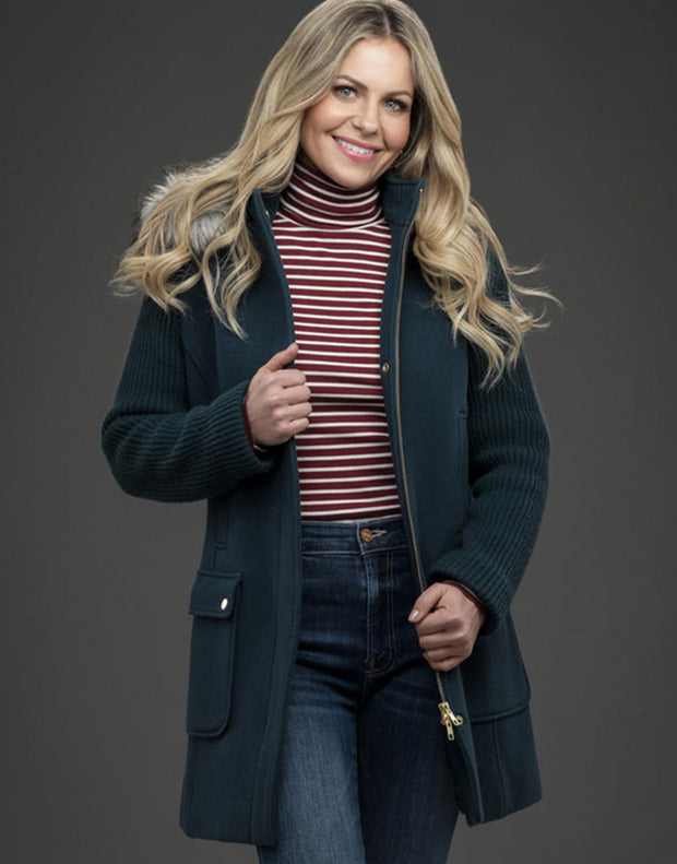 A Christmas Less Traveled Candace Cameron Bure Coat