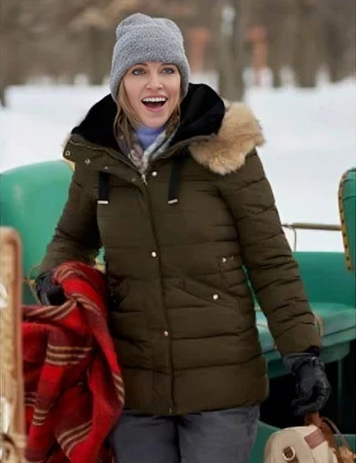 Katie Cassidy A Royal Christmas Crush Parachute Jacket