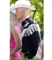 Barbie 2023 Ryan Gosling Black Cowboy Jacket