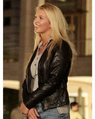 The Fosters Angeline Appel Black Leather Jacket