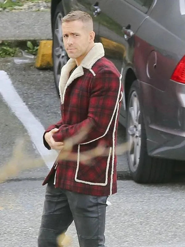 Ryan Reynolds Deadpool Shearling Jacket