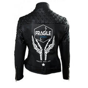 Death Stranding Fragile Express Black Leather Jacket