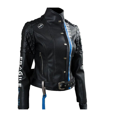 Death Stranding Fragile Express Black Leather Jacket