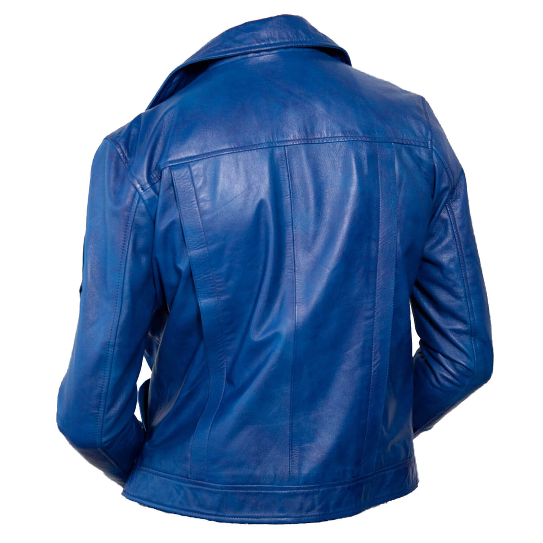 Future Trunks Anime Blue Leather Cosplay Jacket