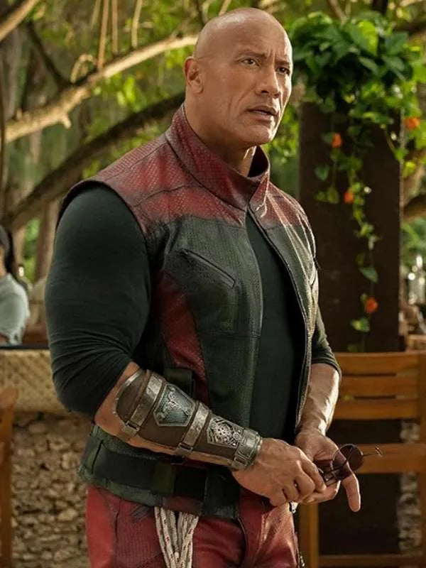 Dwayne Johnson Red One Leather Vest