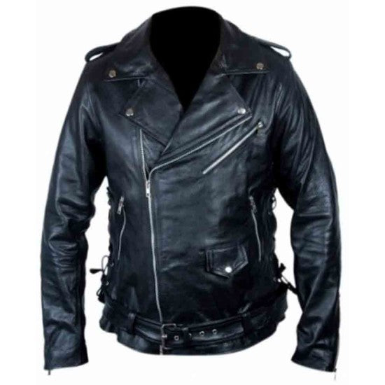 Fallout 4 Atom Cats Black Motorcycle Rider Leather Jacket