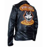 Fallout 4 Atom Cats Black Motorcycle Rider Leather Jacket