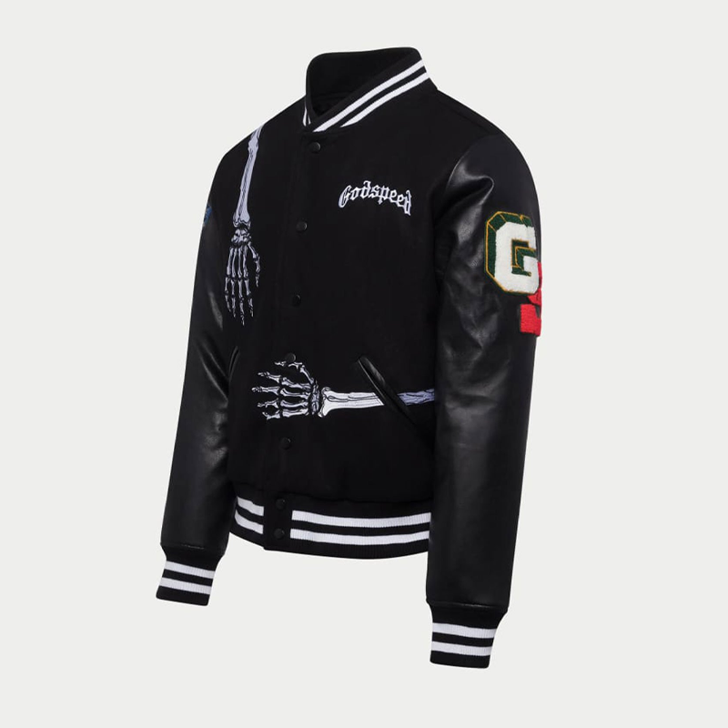 Rod Godspeed Skull Varsity Jacket