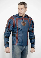 Guardians of the Galaxy Blue Leather Jacket