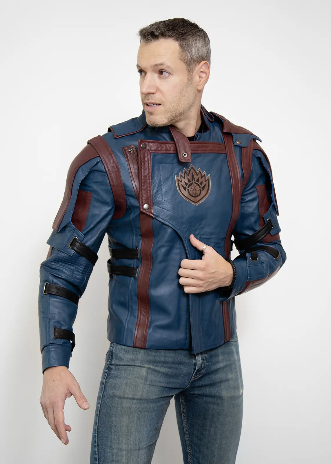 Guardians of the Galaxy Blue Leather Jacket