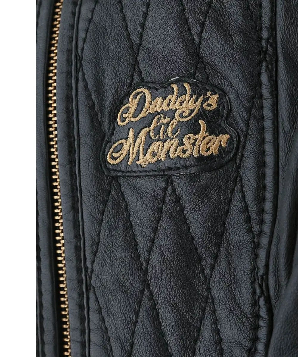 Daddy’s Lil Monster Harley Quinn Quilted Leather Jacket