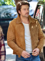 Brandon Sklenar It Ends with Us Suede Leather Jacket