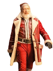 J.K. Simmons Red One Christmas Leather Coat