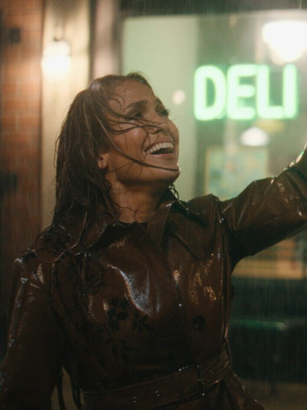 This Is Me Now 2024 Jennifer Lopez Brown Trench Coat