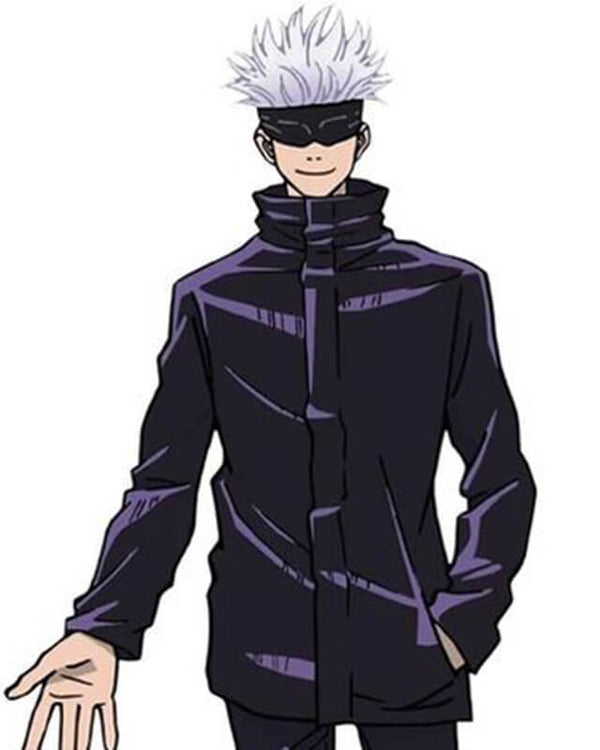 Jujutsu Kaisen Anime Blue Velvet Cosplay Jacket