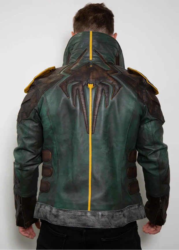 Zane Limited Edition Borderlands Green Leather Jacket