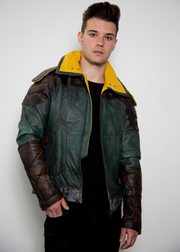 Zane Limited Edition Borderlands Green Leather Jacket