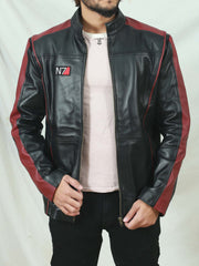 Mens Mass Effect 3 N7 Leather Jacket