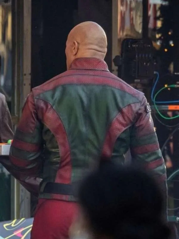 Dwayne Johnson Red One Leather Jacket