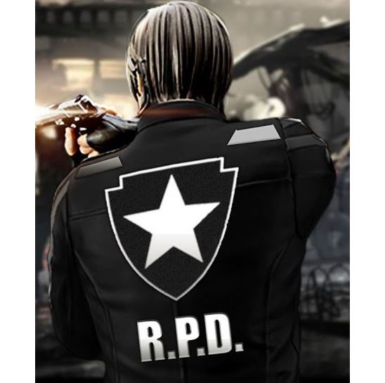 Resident Evil 2 Leon Kennedy Black Bomber Jacket