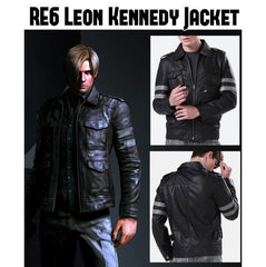 Resident Evil 6 Leon Kennedy Leather Jacket