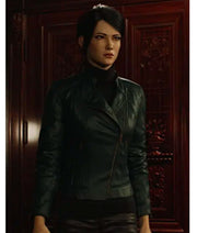 Resident Evil Infinite Darkness Shen May Black Leather Jacket