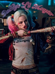 Suicide Squad Jacket - Harley Quinn Satin Jacket