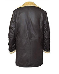 SuperFly Youngblood Priest Brown Leather Shearling Coat