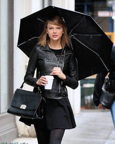 Taylor Swift Jacket - Biker Black Leather Jacket