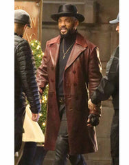 Mens Deadshot Brown Leather Coat