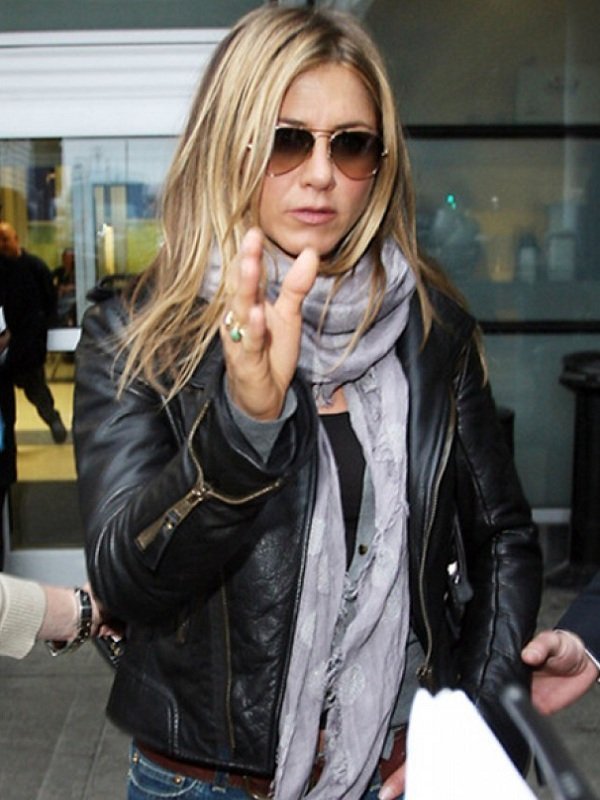 Wanderlust Jennifer Aniston Black Leather Jacket