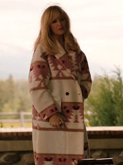 Yellowstone S05 Coat - Beth Dutton Pink Coat