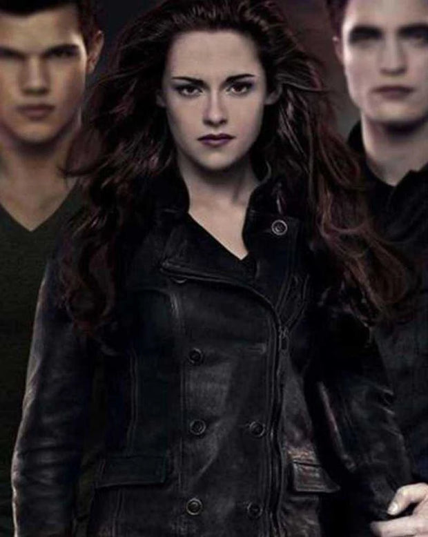 The Twilight Saga Breaking Dawn Black Leather Jacket