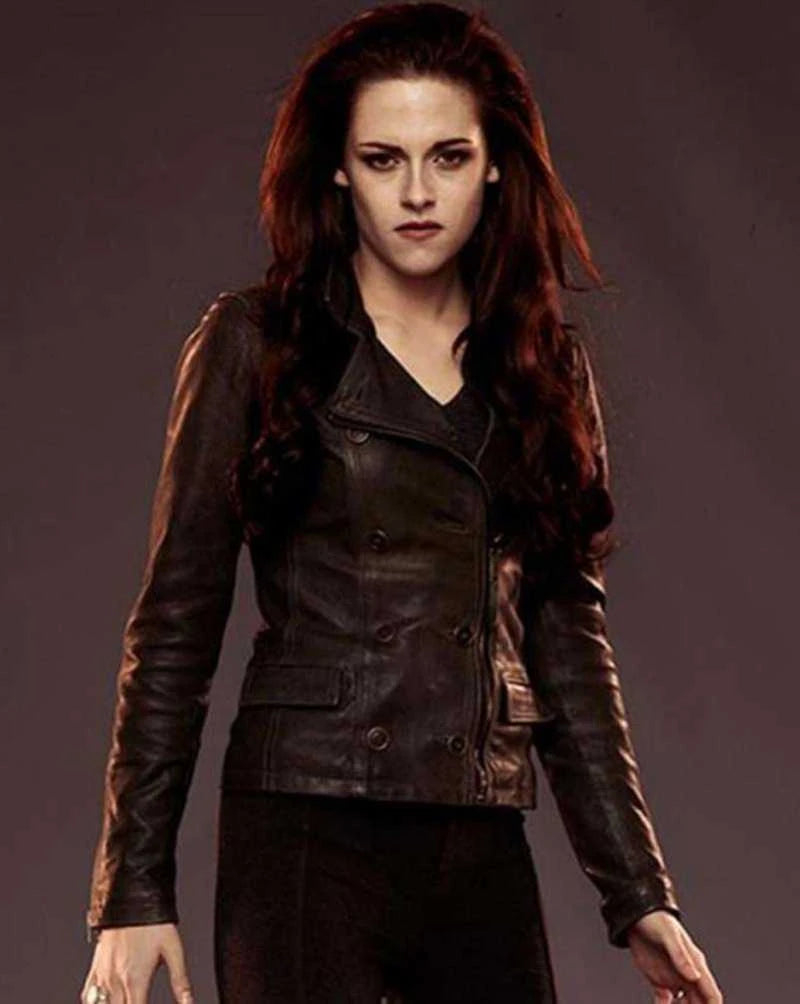 The Twilight Saga Breaking Dawn Black Leather Jacket