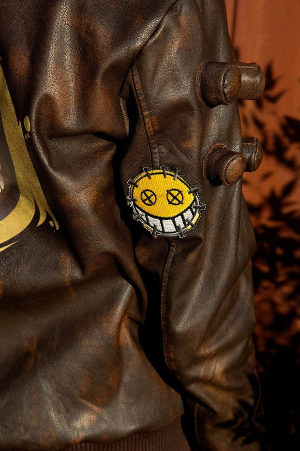 Men's Junkrat Steampunk Brown Leather Jacket