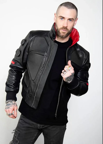 Men's Cyberpunk 2077 Jackie Valentinos Leather Jacket