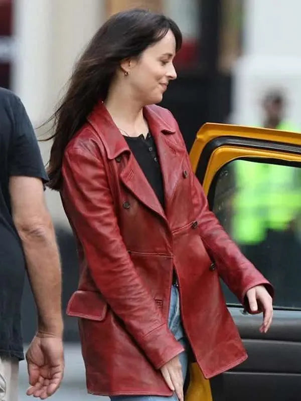 Madame Web Dakota Johnson Double Breasted Coat