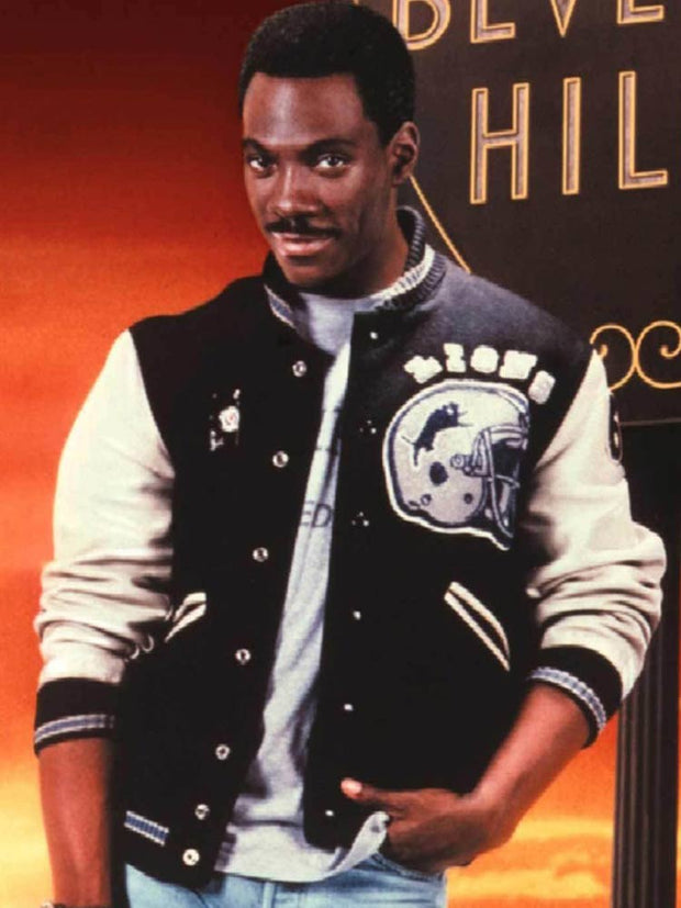 Axel Foley Detroit Lions Beverly Hills Cop Varsity Jacket