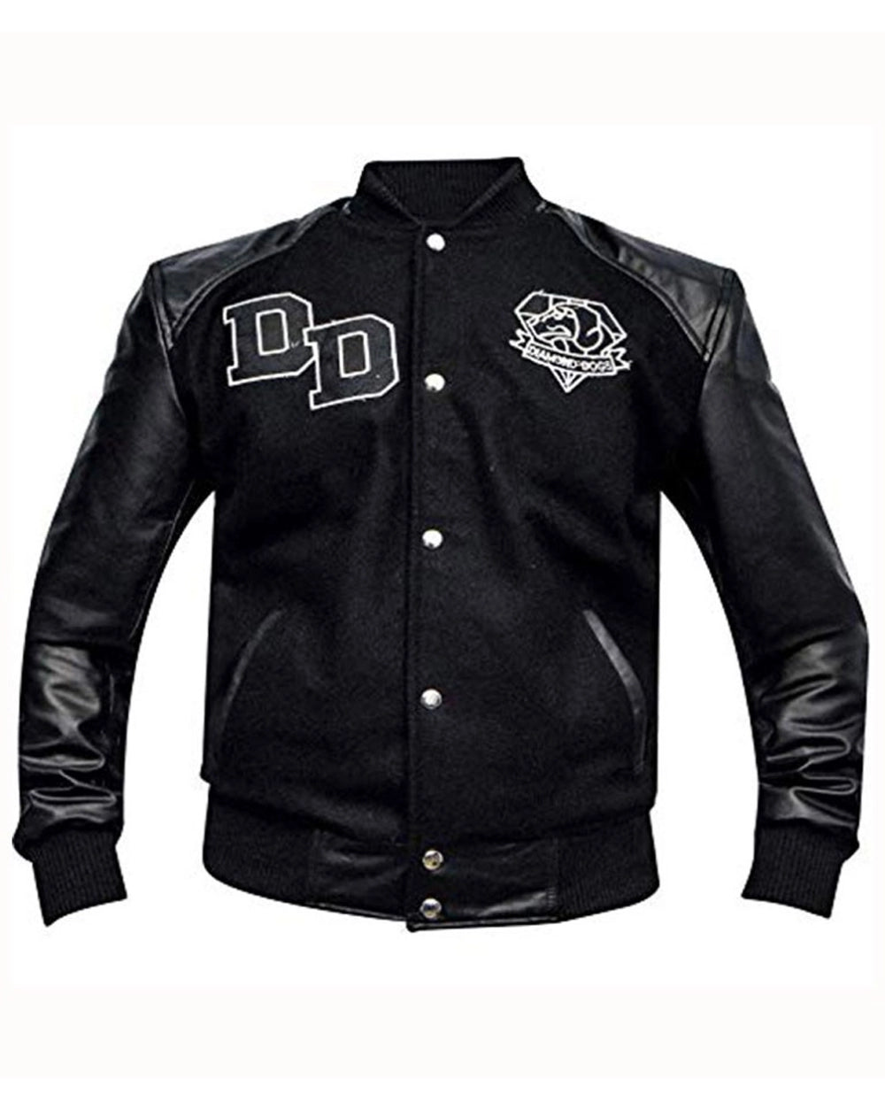 Diamond Dogs Metal Gear Black Varsity Jacket