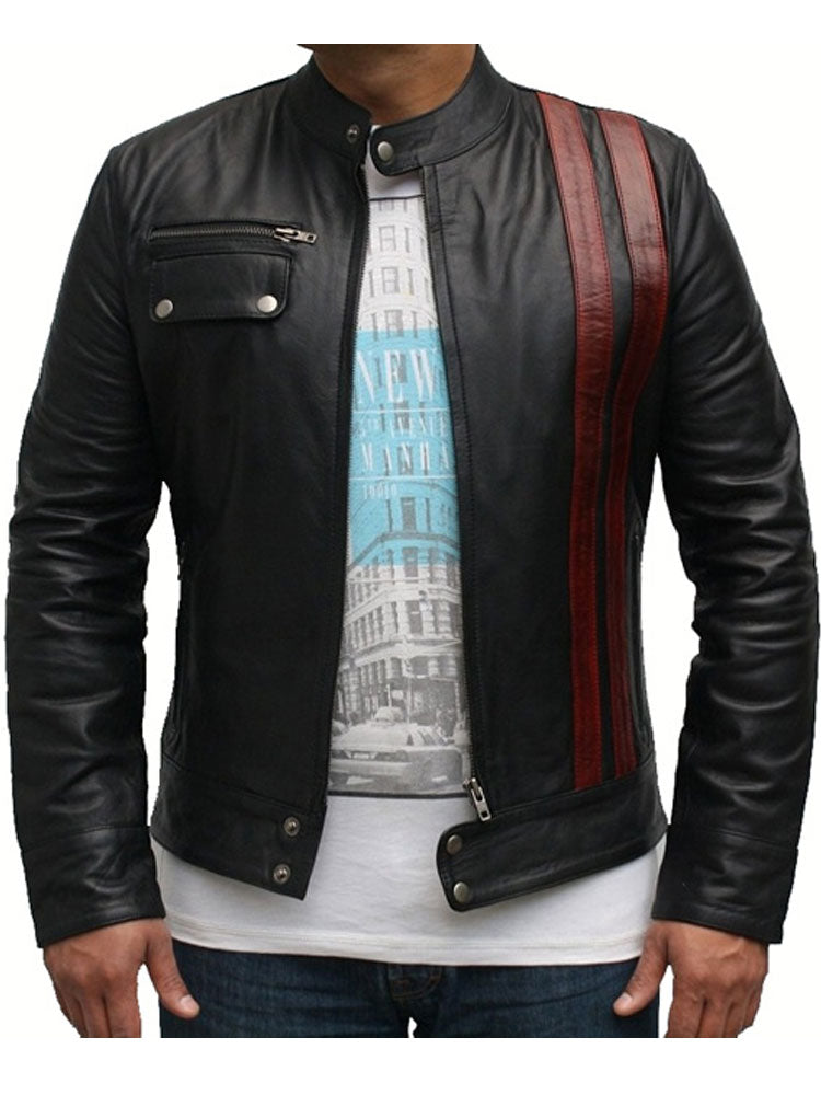 Jason Statham Death Race Black Leather Jacket