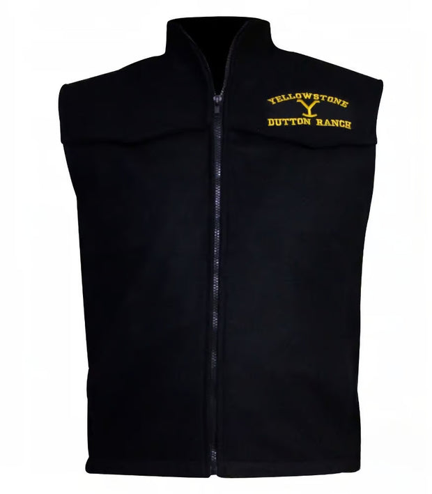 John Dutton Vest - Yellowstone Black Vest