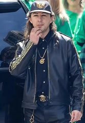 Megalopolis 2024 Shia Labeouf Black Leather Jacket