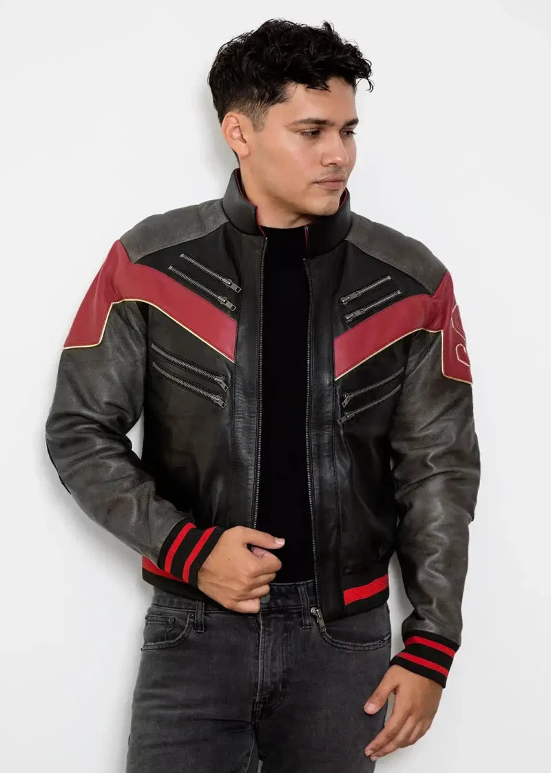 Spider Man Across The Spider Verse Leather Jacket