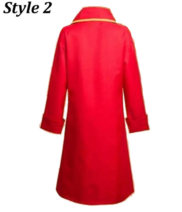 Monkey D. Luffy One Piece Cotton Red Long Coat