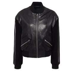 Citadel Priyanka Chopra Bomber Leather Jacket